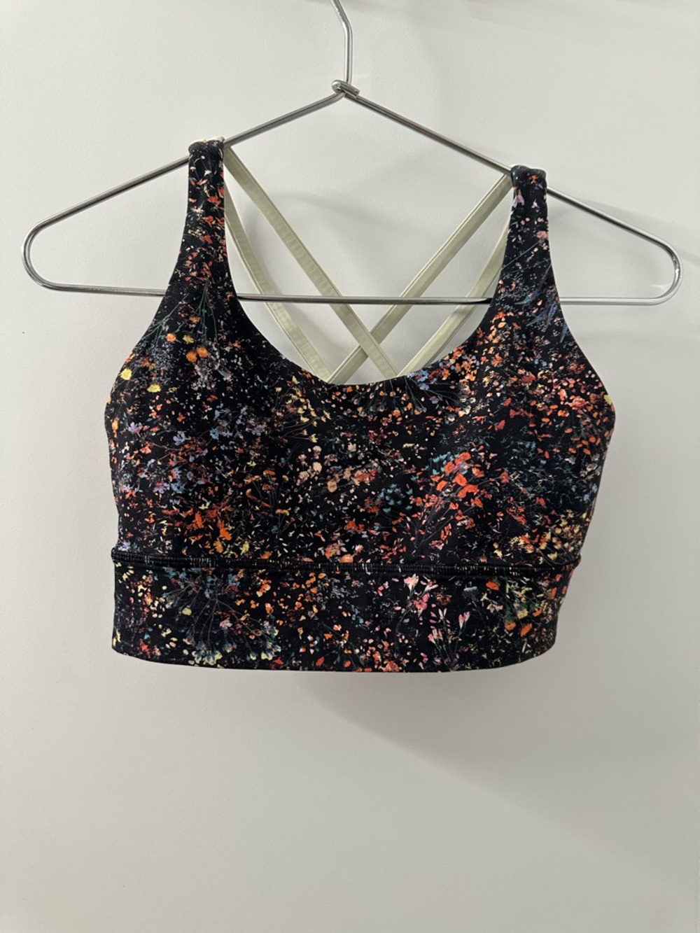 Lululemon Energy Bra Long Line | Flowerescent Multi Lemon Ice Ice | 6